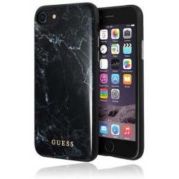COVER IPHONE 6/66/7/8/SE ( 2020) GUESS EFFETTO MARMO BLACK