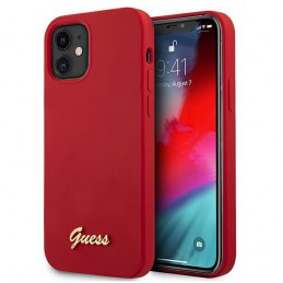 COVER SOFT TOUCH GUESS ROSSA IPHONE 12 mini