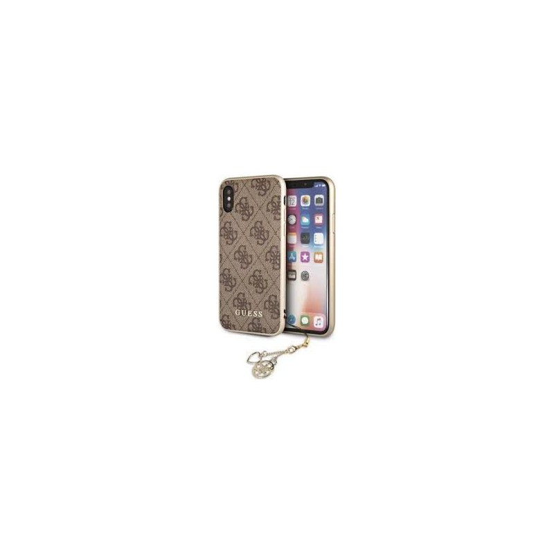 HARD CASE CHARMS COLLECTION IPHONE X MARRONE