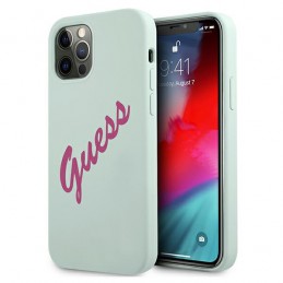 COVER SOFT TOUCH GUESS FUCSIA IPHONE 12 / 12 PRO