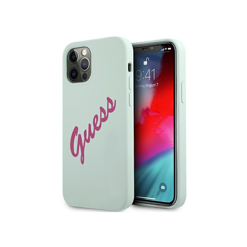 COVER SOFT TOUCH GUESS FUCSIA IPHONE 12 / 12 PRO