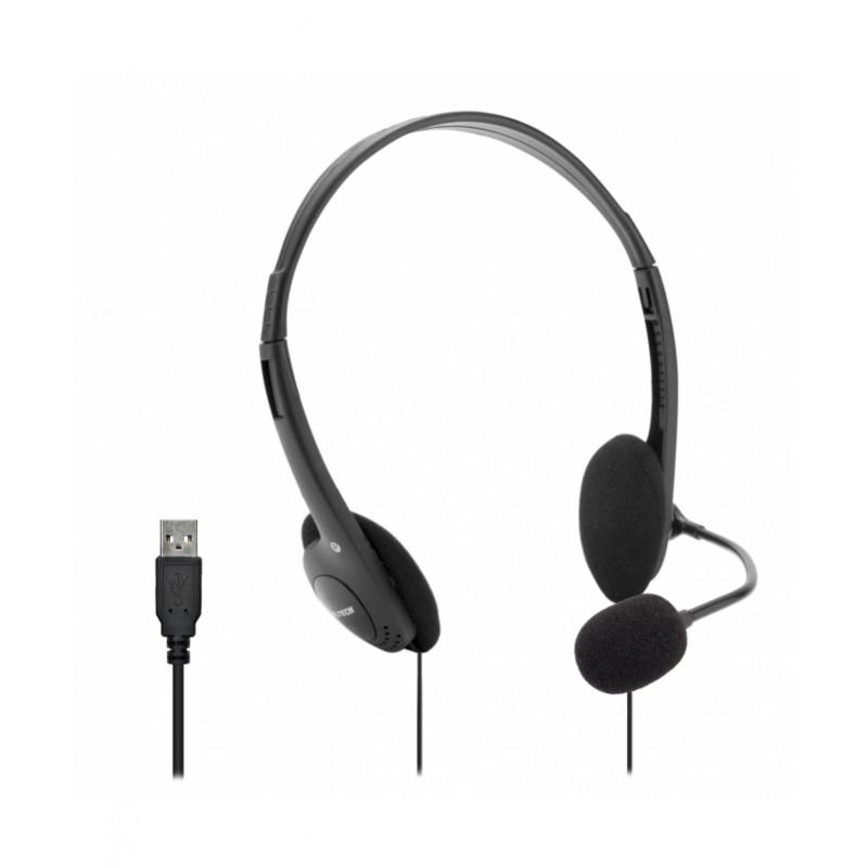 cuffia stereo con microfono a filo per pc con pesa usb