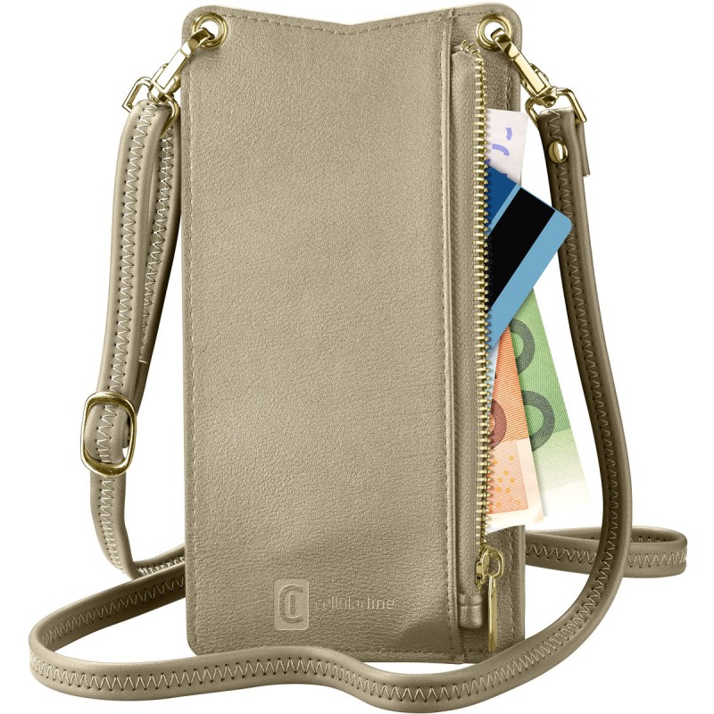 pochette mini bag universale con tracolla bronzo