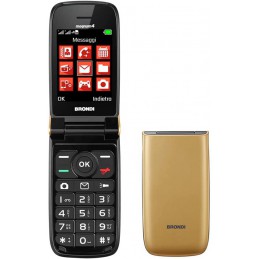 Cellulare CLAMSHELL BRONDI Dual sim GOLD